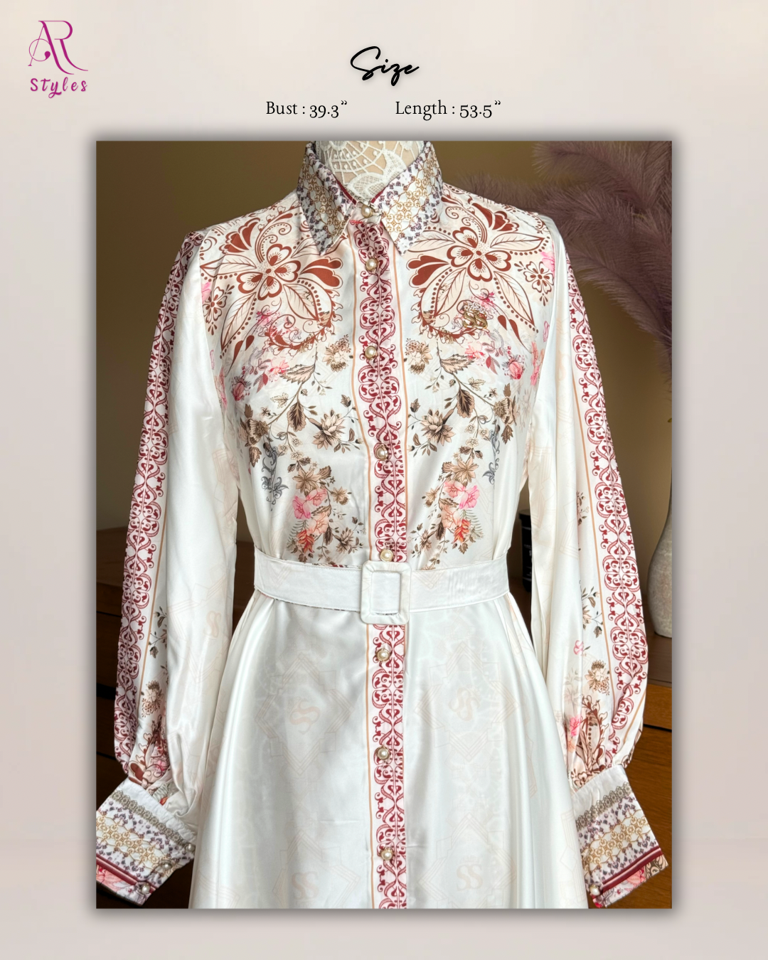 Signature Belted Long Dress