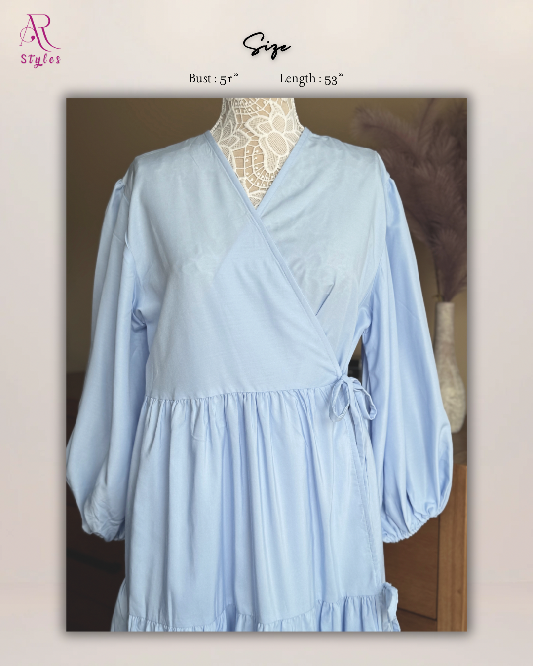 Glamia Plain Ruffle Dress