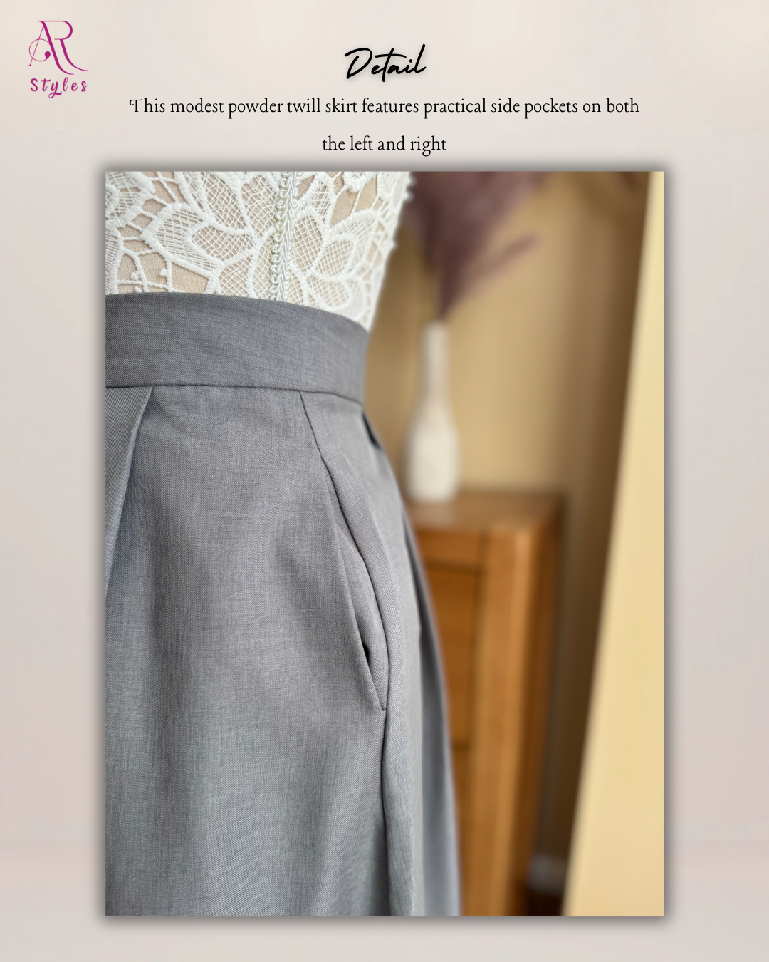 Powder Twill Skirt