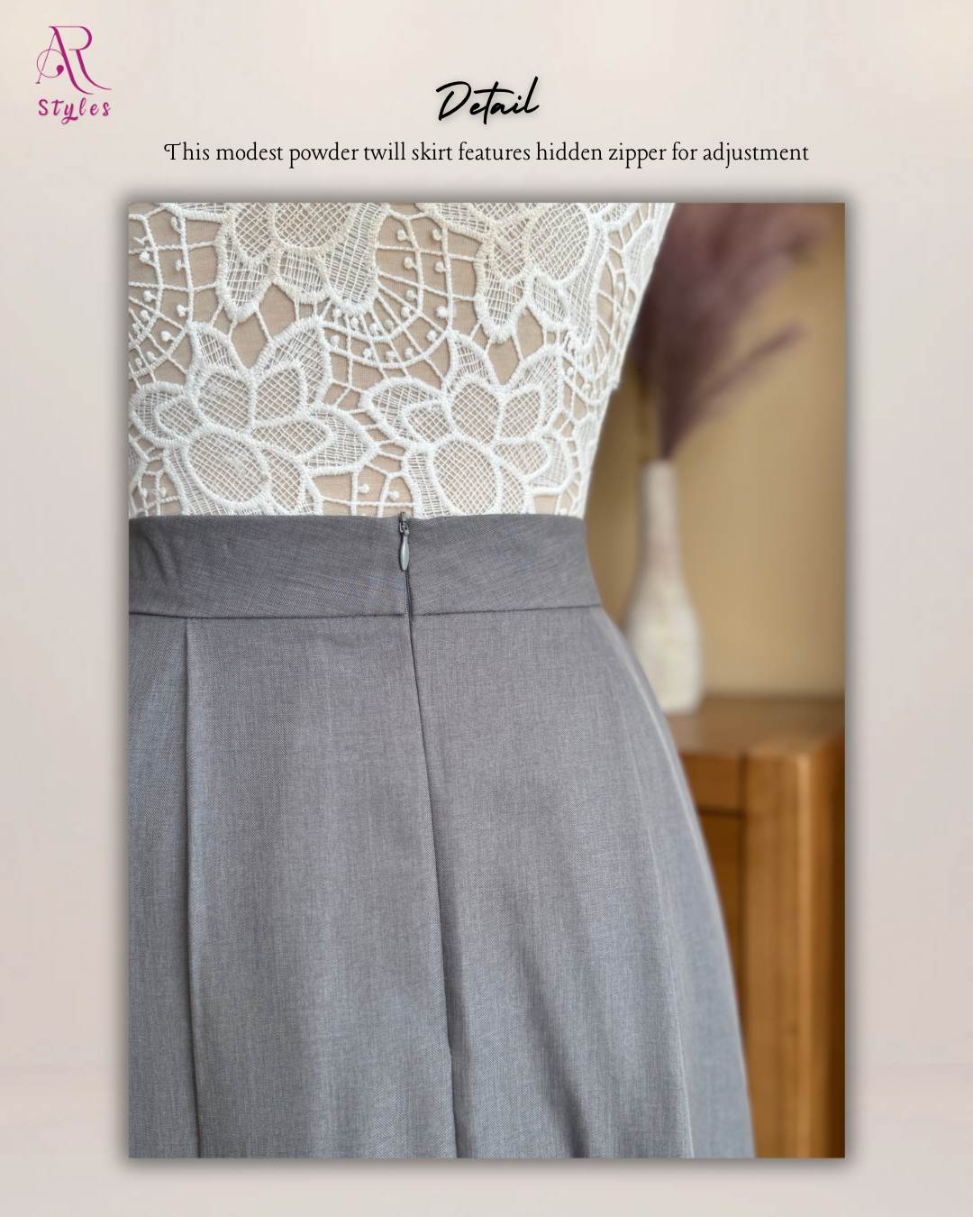 Powder Twill Skirt