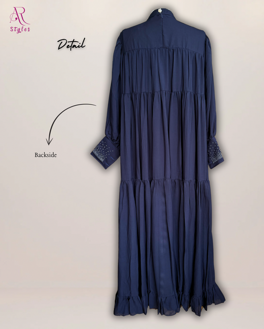 Rhinestones Flowy Maxi Dress