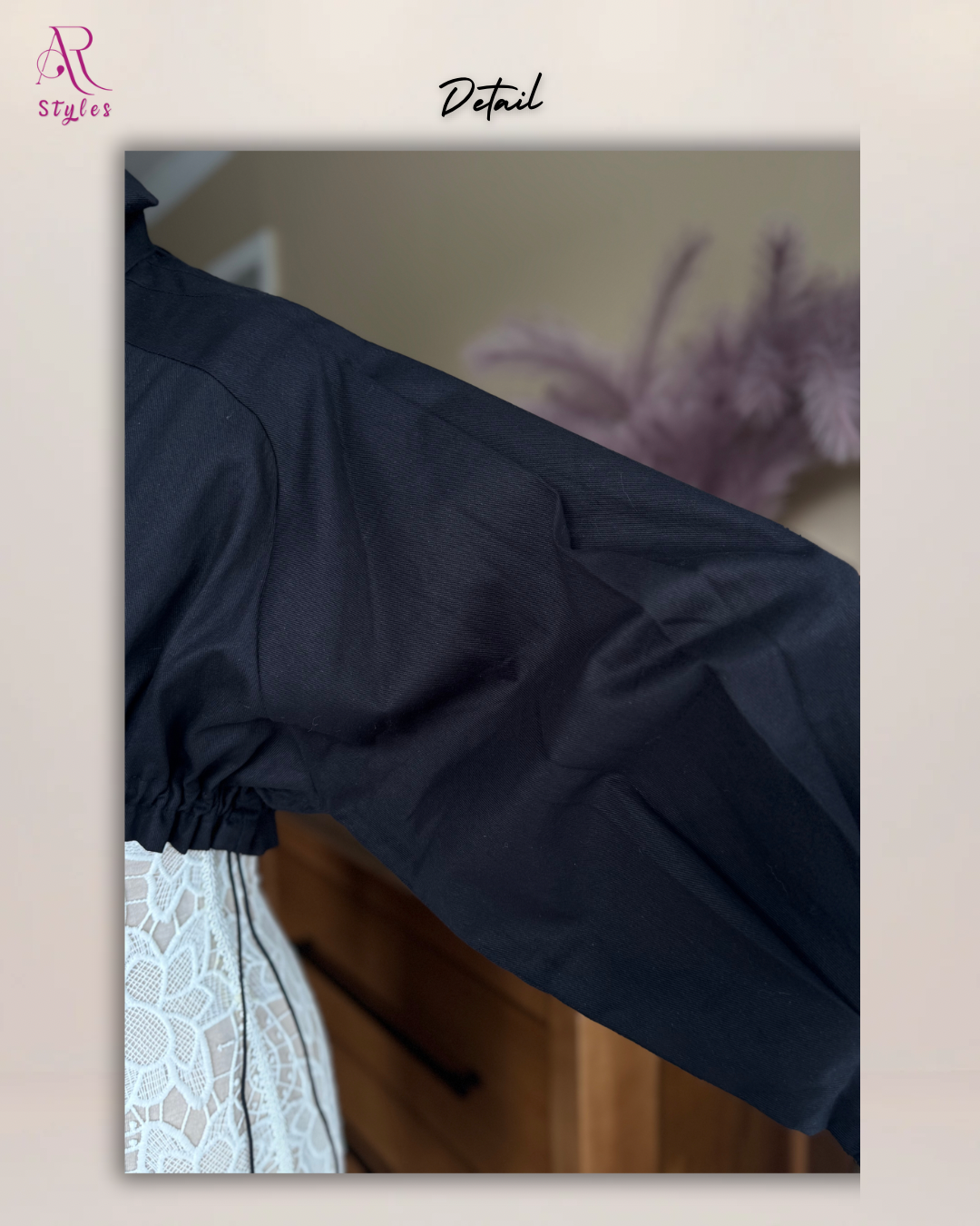 Crop Stand Collar Jacket