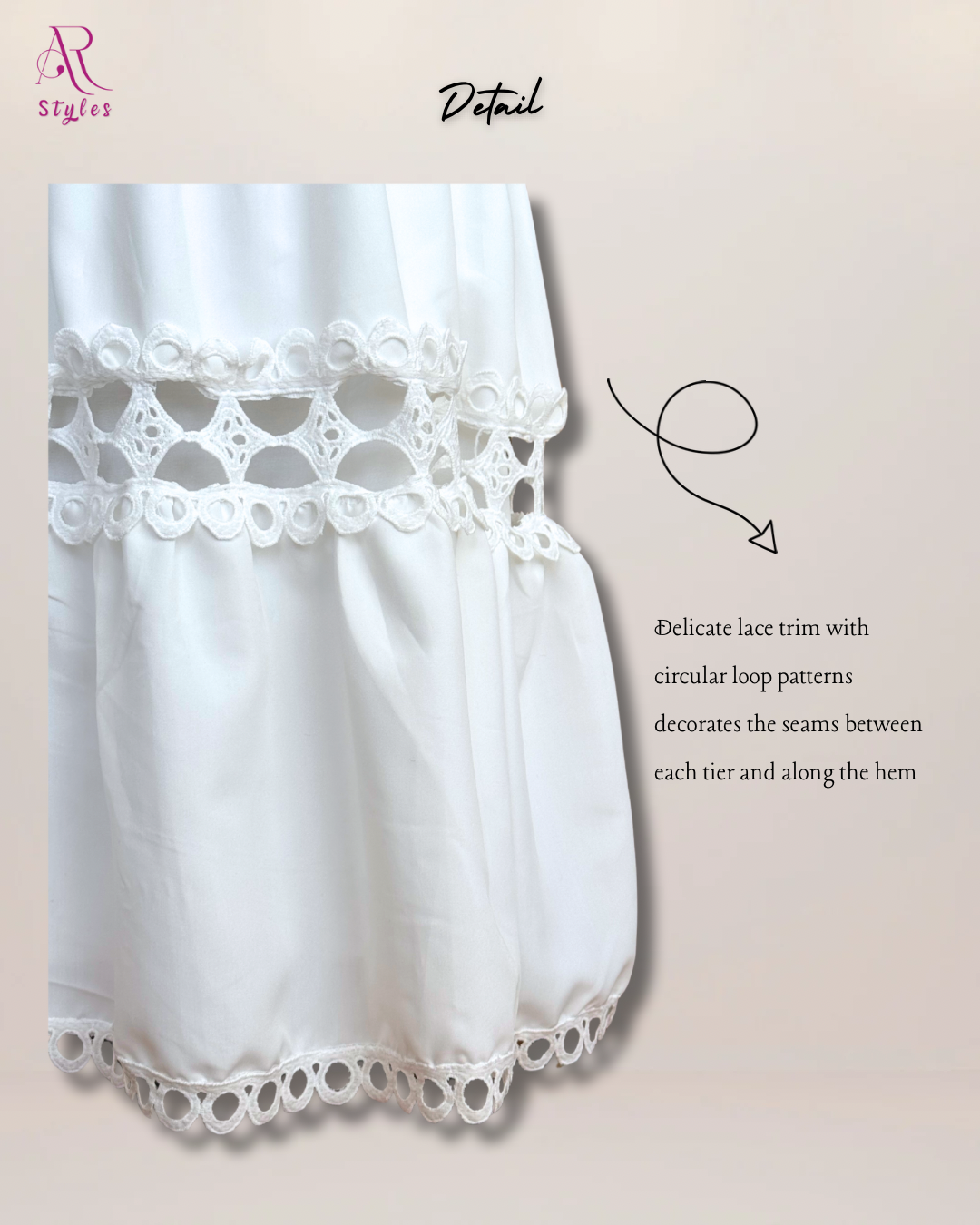 Embroidery Ruffle Skirt