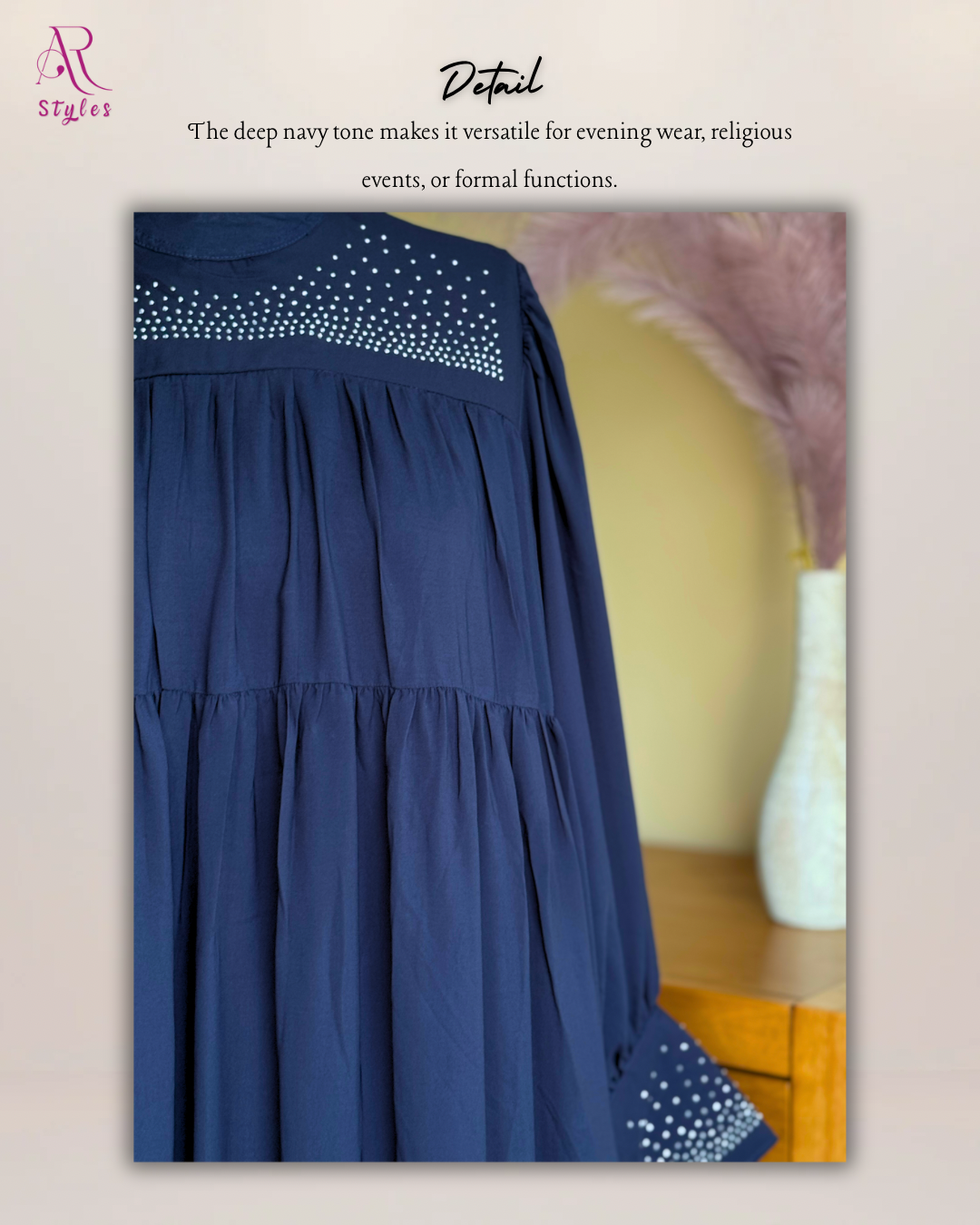 Rhinestones Flowy Maxi Dress