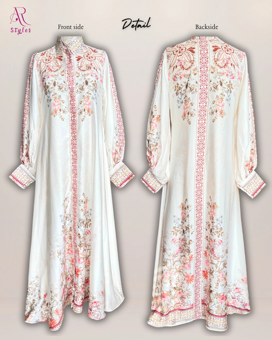 Signature Belted Long Dress