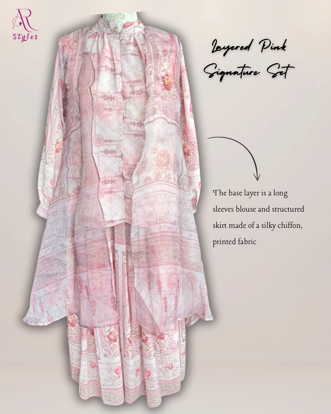 Layered Pink Signature Set