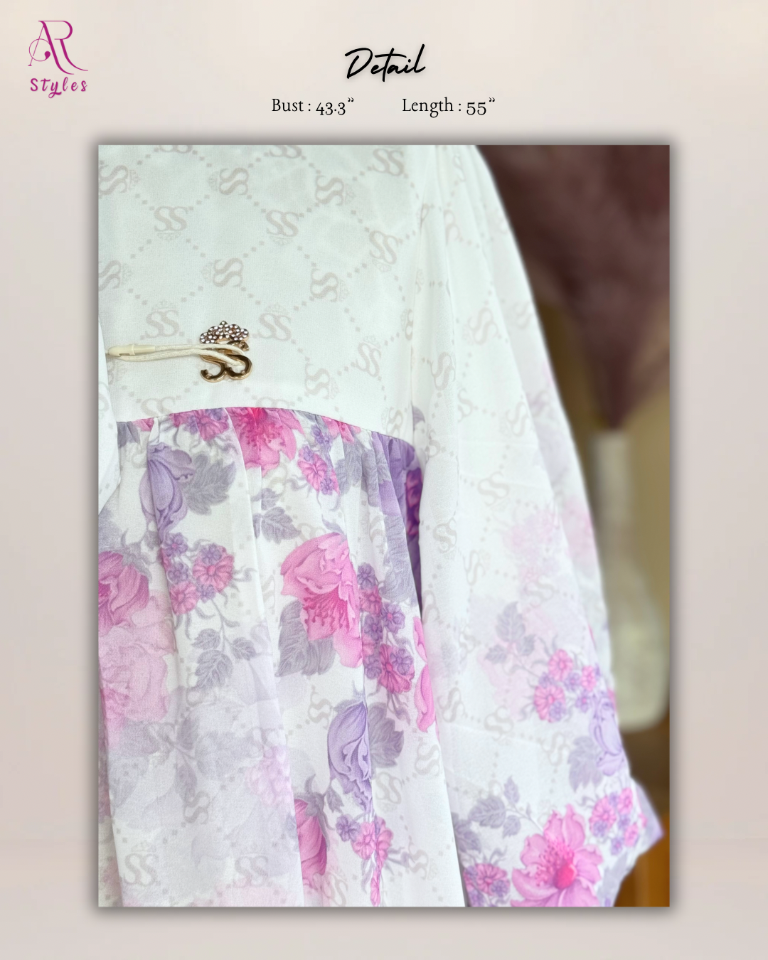 Purple Floral Maxi Dress