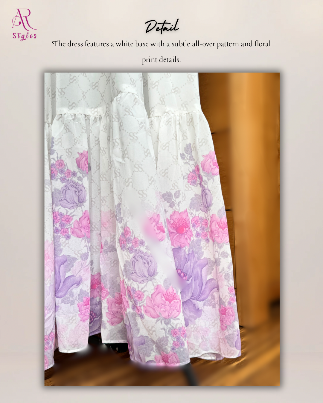 Purple Floral Maxi Dress