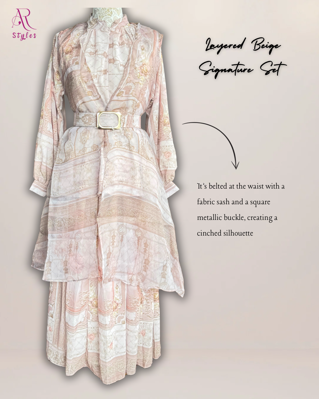 Layered Beige Signature Set