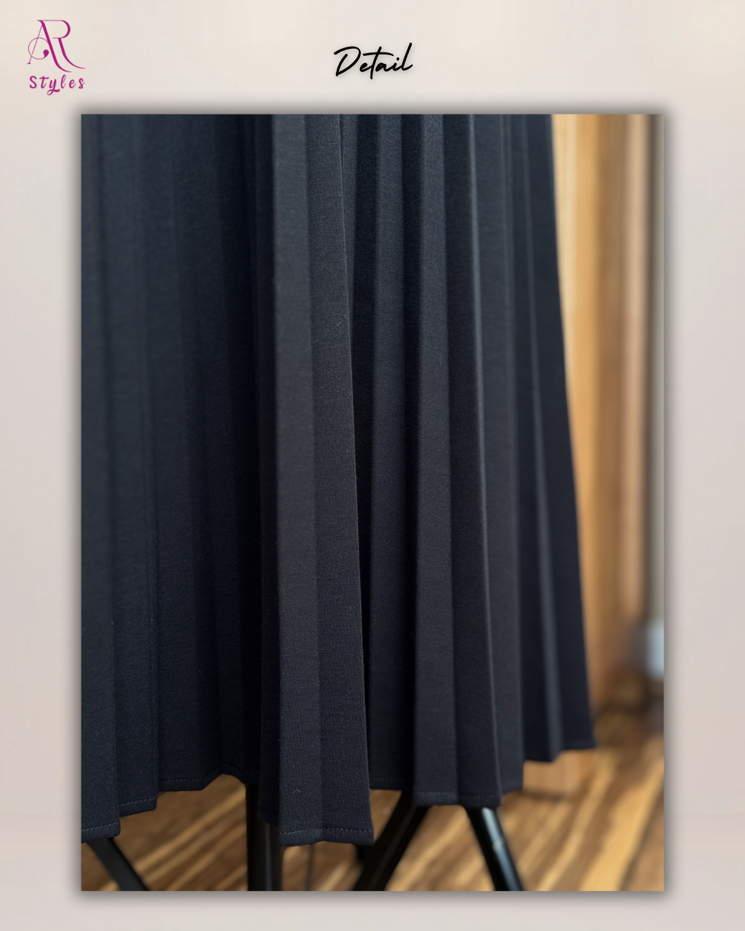 Bonded Sunray A-Line Pleated Skirt