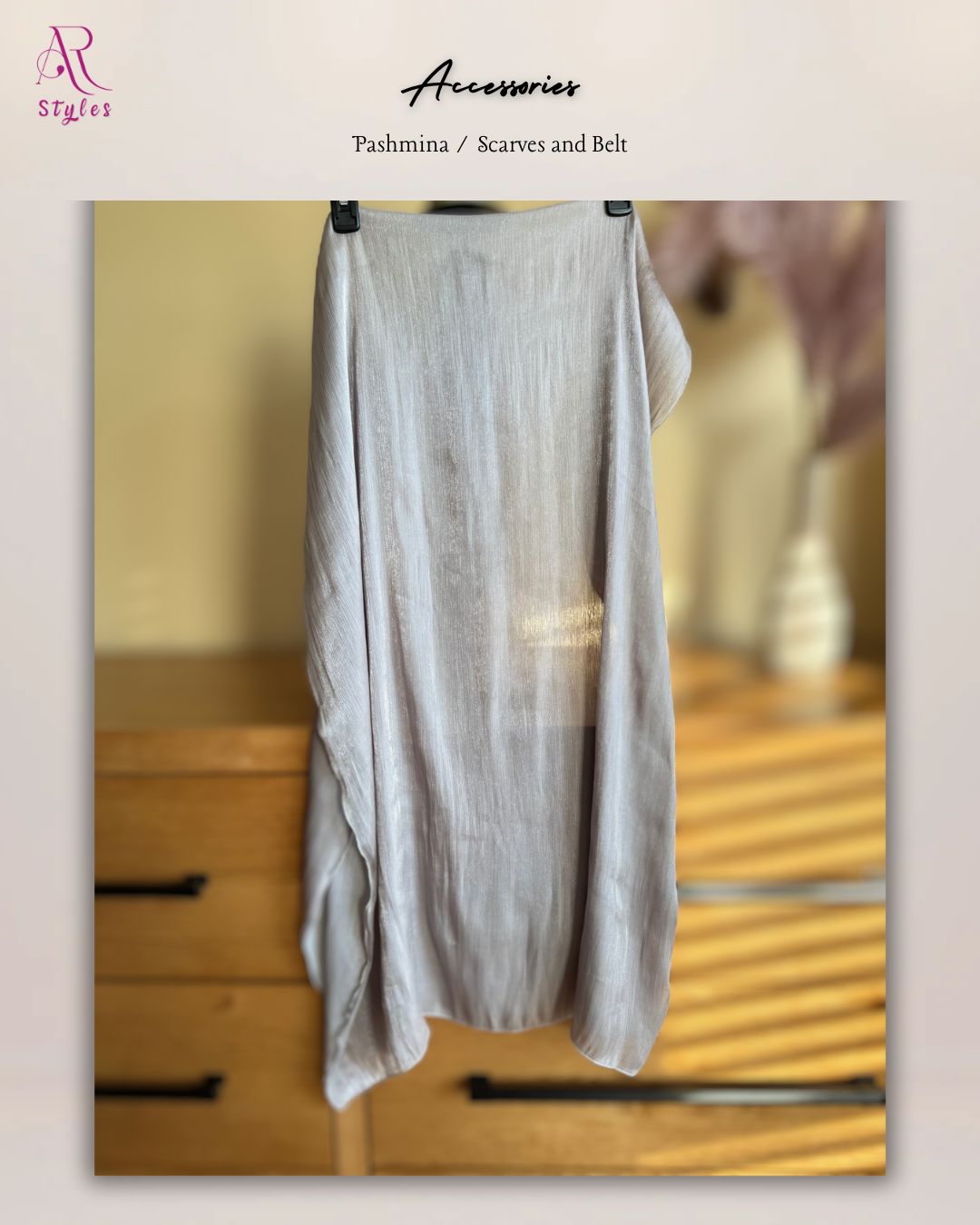 Shimmered Belted Ruffle Dress