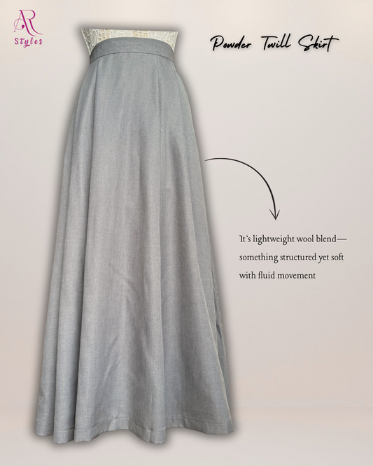 Powder Twill Skirt