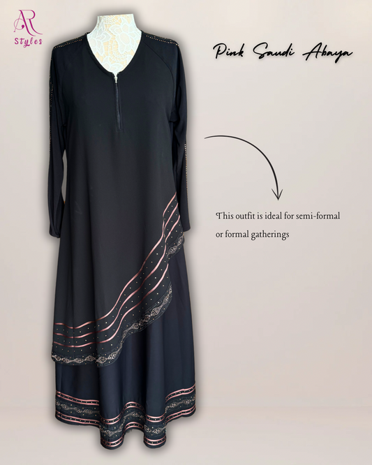 Saudi Pink Abaya